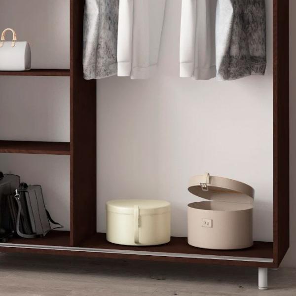 Dulap pentru haine Glisant Mobildor-Lux ARON P 1700 K1 2226 170 x 60 x 220 / DSP / Wenghe photo 7