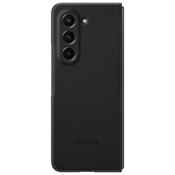 Чехол для смартфона Samsung Galaxy Z Fold 5 Samsung/ Back/ Кожа/ Графитовый Black photo 3