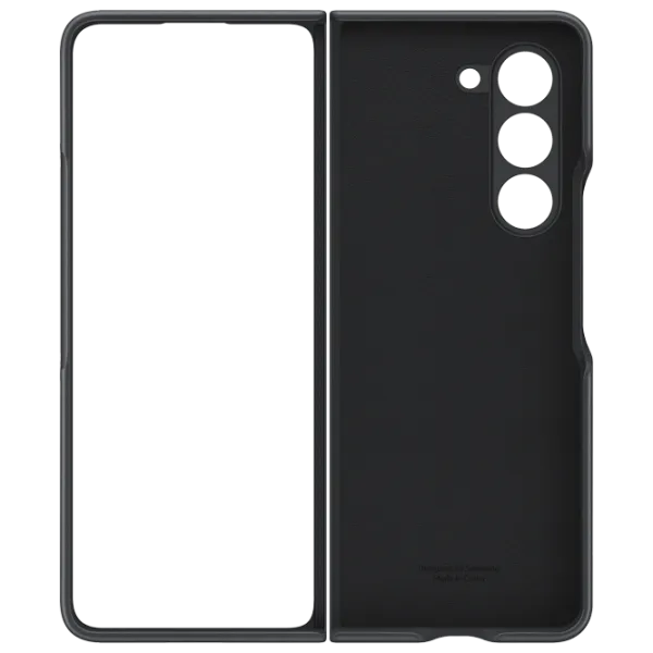 Чехол для смартфона Samsung Galaxy Z Fold 5 Samsung/ Back/ Кожа/ Графитовый Black photo 4