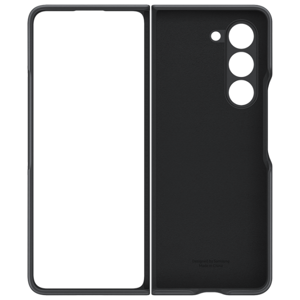 Чехол для смартфона Samsung Galaxy Z Fold 5 Samsung/ Back/ Кожа/ Графитовый Black photo 4