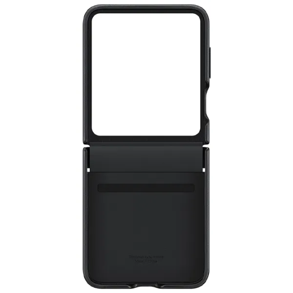 Husă pentru smartphone Samsung Galaxy Z Flip 5 Samsung/ Back/ Piele/ Black photo 5