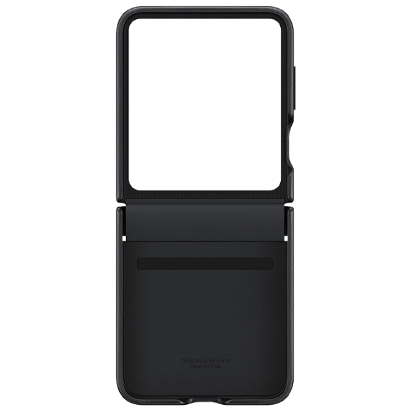 Husă pentru smartphone Samsung Galaxy Z Flip 5 Samsung/ Back/ Piele/ Black photo 5
