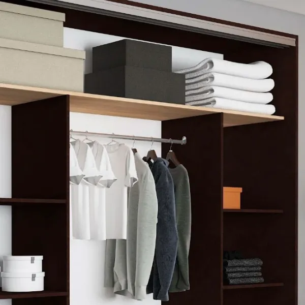 Гардероб Раздвижной Mobildor-Lux ARON P 1900 K1 2226 190 x 60см x 220 / ДСП / Венге photo 7