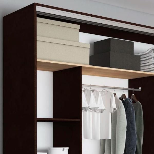 Гардероб Раздвижной Mobildor-Lux ARON P 2000 K1 2226 200 x 60см x 220 / ДСП / Венге photo 5