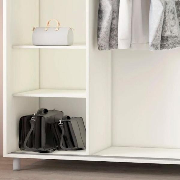 Гардероб Раздвижной Mobildor-Lux ARON P 1300 K1 8681 130 x 60см x 220 / ДСП / Бриллиантовый белый photo 6