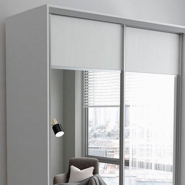 Гардероб Раздвижной Mobildor-Lux ARON P 1400 K1 8681 140 x 60см x 220 / ДСП / Бриллиантовый белый photo 4