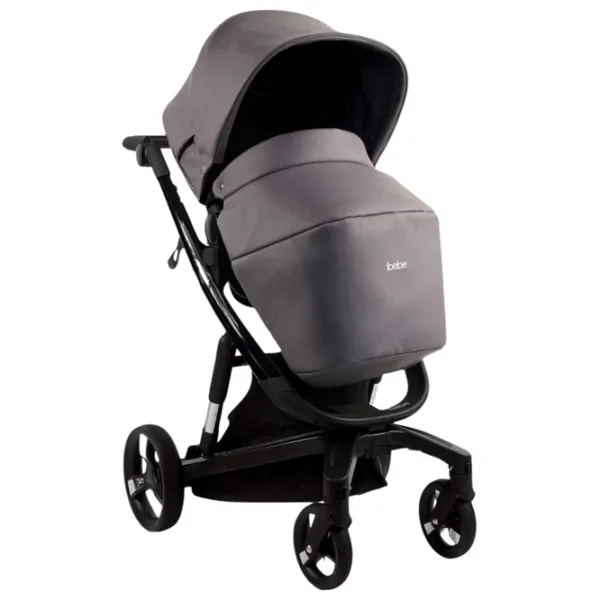 Детская коляска ibebe istop Gloss Eco 4673-002/ Графитовый photo 3
