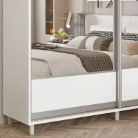 Dulap pentru haine Glisant Mobildor-Lux ARON P 1900 K1 8681 190 x 60 x 220 / DSP / Alb briliant photo 3