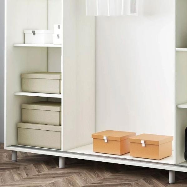 Гардероб Раздвижной Mobildor-Lux ARON P 2000 K1 8681 200 x 60см x 220 / ДСП / Бриллиантовый белый photo 6