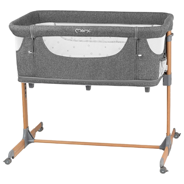 Pat pentru copii MoMi Smart Bed (LOZE00002) 0 luni - 3 ani/ Gray photo 2 Pat pentru copii MoMi Smart Bed (LOZE00002) 0 luni - 3 ani/ Gray photo 2