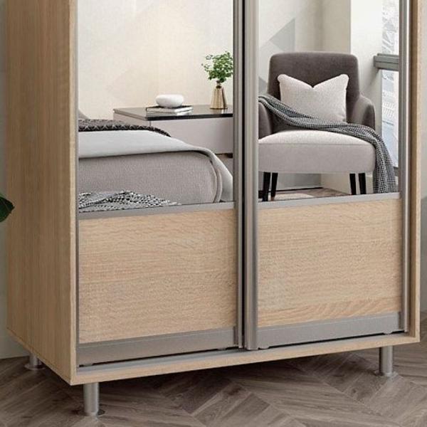 Гардероб Раздвижной Mobildor-Lux ARON P 1300 K1 3025 130 x 60см x 220 / ДСП / Дуб Сонома photo 3