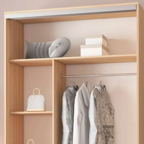 Гардероб Раздвижной Mobildor-Lux ARON P 1300 K1 3025 130 x 60см x 220 / ДСП / Дуб Сонома photo 5