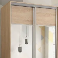 Dulap pentru haine Glisant Mobildor-Lux ARON P 1400 K1 3025 140 x 60 x 220 / DSP / Stejar Sonoma photo 4