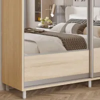 Dulap pentru haine Glisant Mobildor-Lux ARON P 1700 K1 3025 170 x 60 x 220 / DSP / Stejar Sonoma photo 4