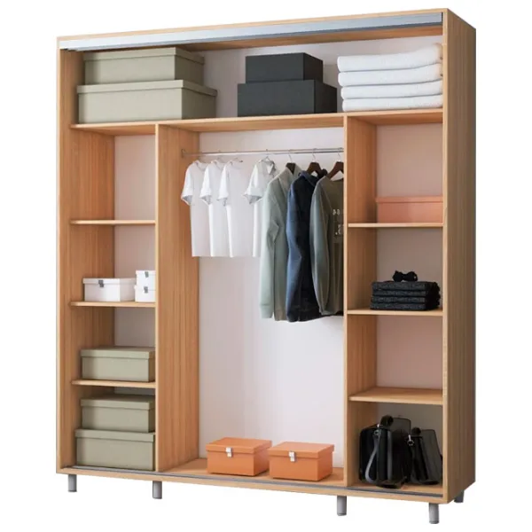 Dulap pentru haine Glisant Mobildor-Lux ARON P 1800 K1 3025 180 x 60 x 220 / DSP / Stejar Sonoma photo 2 Dulap pentru haine Glisant Mobildor-Lux ARON P 1800 K1 3025 180 x 60 x 220 / DSP / Stejar Sonoma photo 2