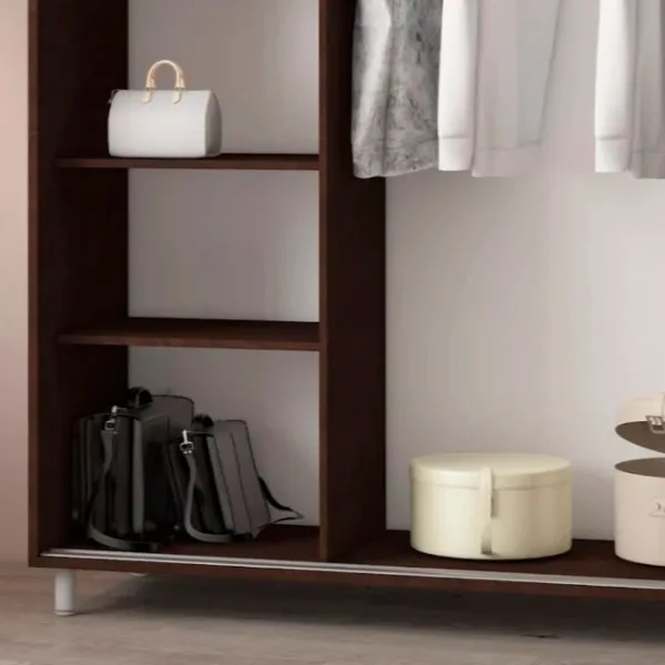 Гардероб Раздвижной Mobildor-Lux ARON P 1100 K2 2226 110 x 60см x 220 / ДСП / Венге photo 8