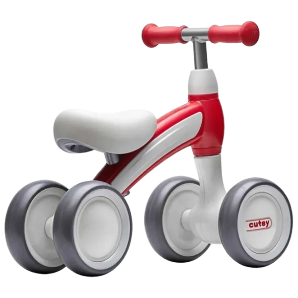 Tricicletă fără pedale Qplay Cutey 12" Metal/ Red White photo 2 Tricicletă fără pedale Qplay Cutey 12" Metal/ Red White photo 2