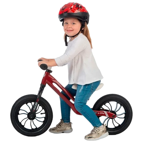Bicicletă fără pedale Qplay Racer 10" Metal/ Red White photo 6