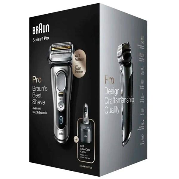 Бритва электрическая Braun Series 9 Pro 9467cc Серебряный Черный  photo 7
