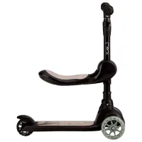 Trotinetă pentru copii cu trei roți MoMi Kiuru (HUBA00035) 50 kg/ Black photo 2
