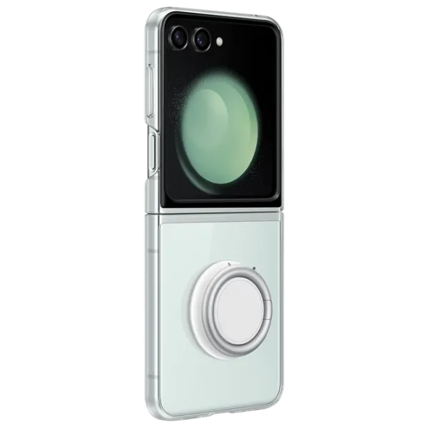 Чехол для смартфона Samsung Galaxy Z Flip 5 Samsung/ Back/ TPU/ Белый Прозрачный photo 2