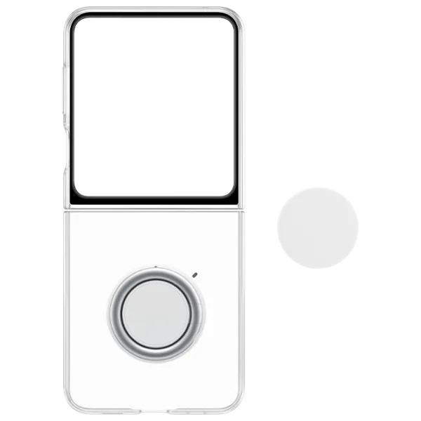 Чехол для смартфона Samsung Galaxy Z Flip 5 Samsung/ Back/ TPU/ Белый Прозрачный photo 4