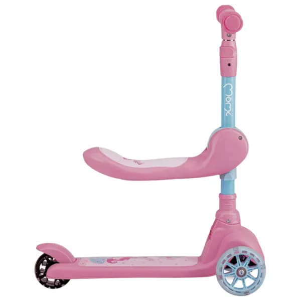 Детский трёхколёсный самокат MoMi Kiuru (HUBA00034) 50 кг/ Розовый photo 2 Детский трёхколёсный самокат MoMi Kiuru (HUBA00034) 50 кг/ Розовый photo 2