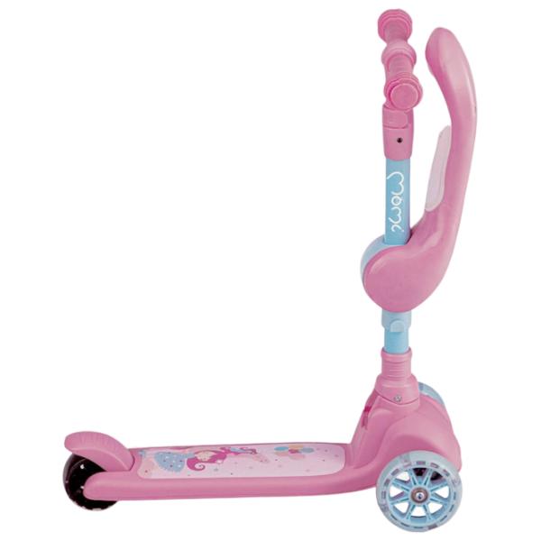 Детский трёхколёсный самокат MoMi Kiuru (HUBA00034) 50 кг/ Розовый photo 3 Детский трёхколёсный самокат MoMi Kiuru (HUBA00034) 50 кг/ Розовый photo 3