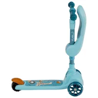 Trotinetă pentru copii cu trei roți MoMi Kiuru (HUBA00036) 50 kg/ Blue photo 3