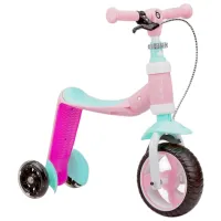 Trotinetă pentru copii cu trei roți MoMi Elios (ROBI00030) 25 kg/ Pink photo 2