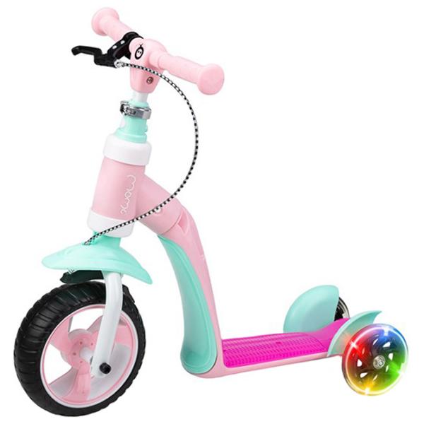 Детский трёхколёсный самокат MoMi Elios (ROBI00030) 25 кг/ Розовый photo 4