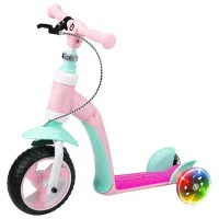 Trotinetă pentru copii cu trei roți MoMi Elios (ROBI00030) 25 kg/ Pink photo 4