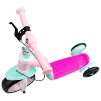 Trotinetă pentru copii cu trei roți MoMi Elios (ROBI00030) 25 kg/ Pink photo 6
