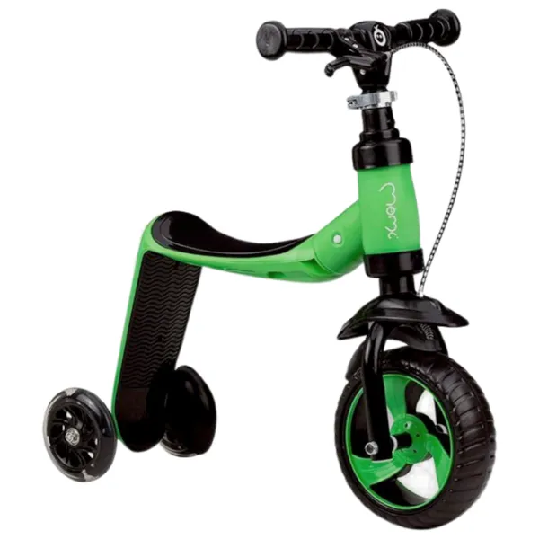 Детский трёхколёсный самокат MoMi Elios (ROBI00031) 25 кг/ Зелёный photo 2