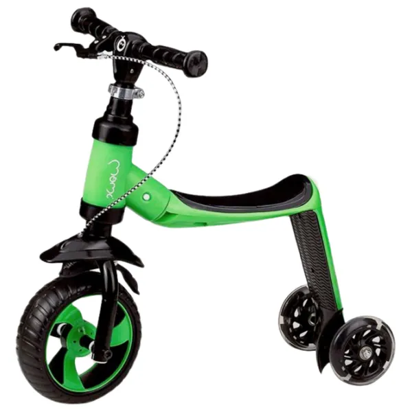 Детский трёхколёсный самокат MoMi Elios (ROBI00031) 25 кг/ Зелёный photo 3