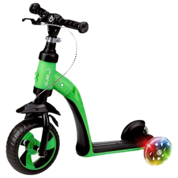 Детский трёхколёсный самокат MoMi Elios (ROBI00031) 25 кг/ Зелёный photo 4