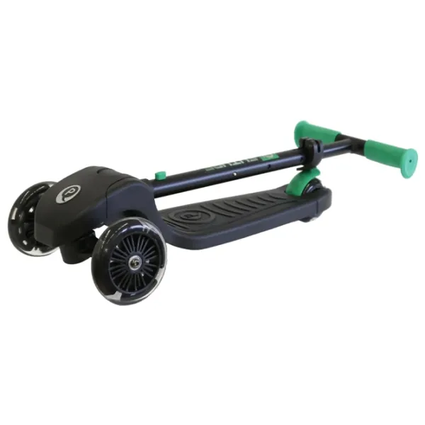 Trotinetă pentru copii cu trei roți Qplay Future Eco (644374) 50 kg/ Green photo 2