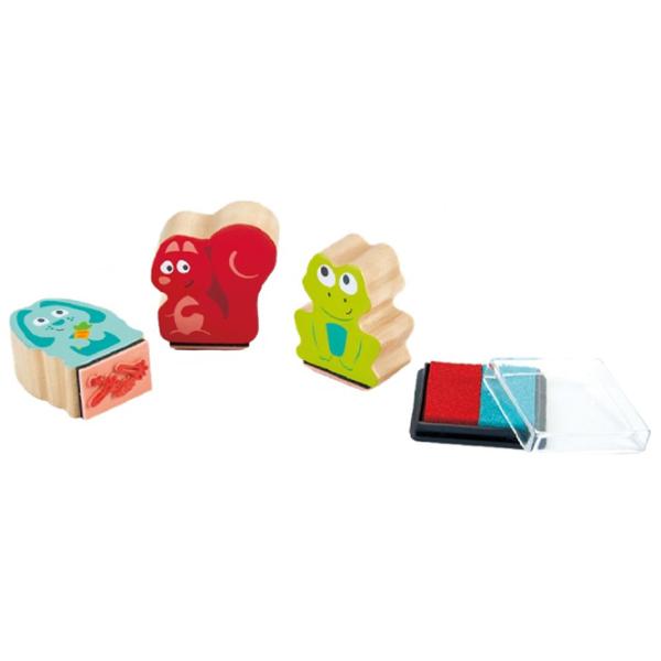 Набор штампов Hape Pawprint Ink Stamps 3+/ Разноцветный photo 2 Набор штампов Hape Pawprint Ink Stamps 3+/ Разноцветный photo 2