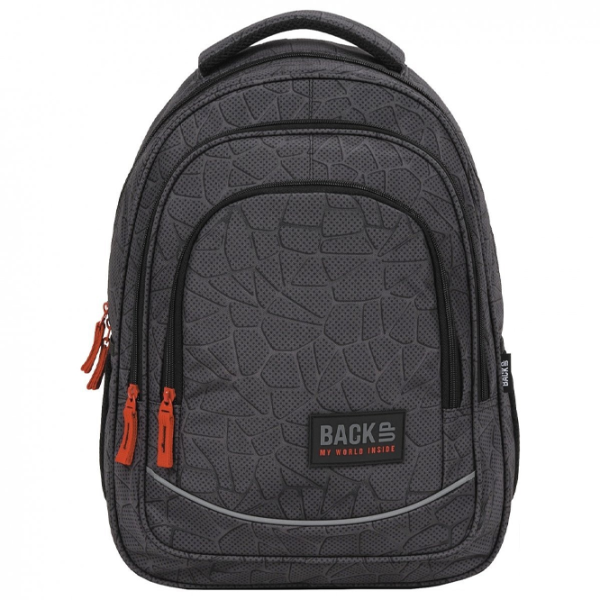 Ghiozdan pentru copii BackUP Hi-Tech Gray Black Gray/ 26 l photo 5