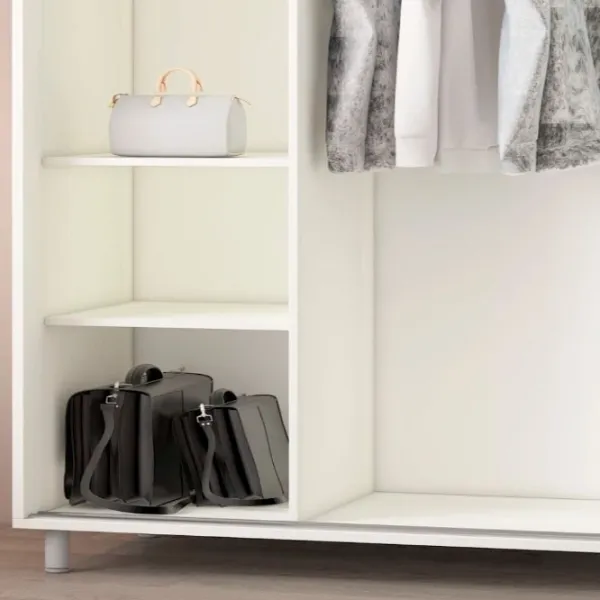 Dulap pentru haine Glisant Mobildor-Lux ARON P 1500 8681 150 x 60 x 220 / PAL / Alb briliant photo 6 Dulap pentru haine Glisant Mobildor-Lux ARON P 1500 8681 150 x 60 x 220 / PAL / Alb briliant photo 6