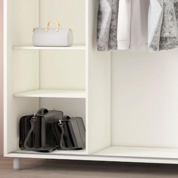 Dulap pentru haine Glisant Mobildor-Lux ARON P 1500 8681 150 x 60 x 220 / PAL / Alb briliant photo 6 Dulap pentru haine Glisant Mobildor-Lux ARON P 1500 8681 150 x 60 x 220 / PAL / Alb briliant photo 6