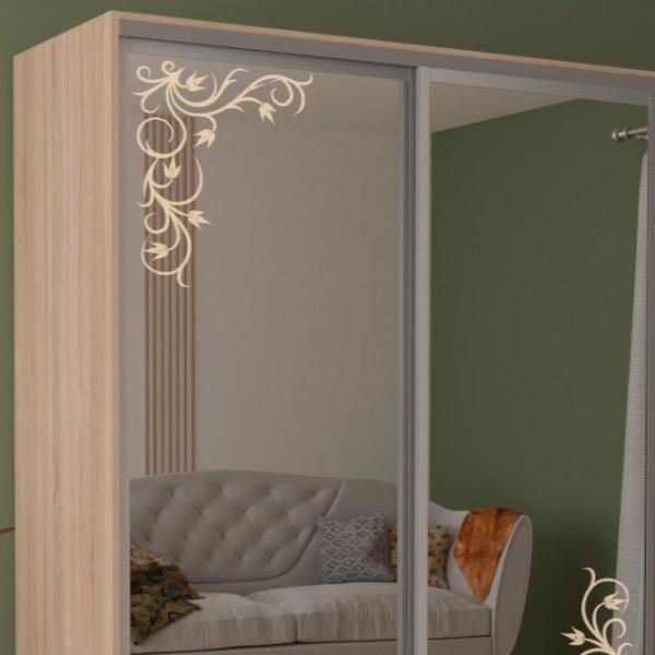 Dulap pentru haine Glisant Mobildor-Lux ARON P 1500 3025 Desen 150 x 60 x 220 / PAL / Stejar Sonoma photo 3