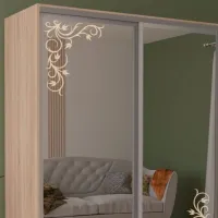 Dulap pentru haine Glisant Mobildor-Lux ARON P 1700 3025 Desen 170 x 60 x 220 / PAL / Stejar Sonoma photo 3