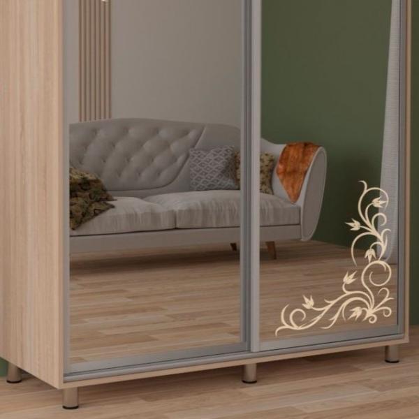 Dulap pentru haine Glisant Mobildor-Lux ARON P 2000 3025 Desen 200 x 60 x 220 / PAL / Stejar Sonoma photo 4 Dulap pentru haine Glisant Mobildor-Lux ARON P 2000 3025 Desen 200 x 60 x 220 / PAL / Stejar Sonoma photo 4