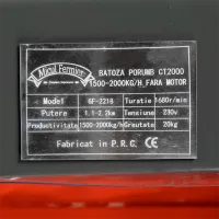 Batozator de porumb electric Micul Fermier CT2000 1100 - 2200 W/ 2850 rmp/ 1500 - 2000 kg/ h photo 9