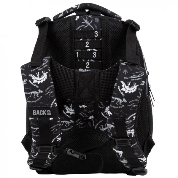 Ghiozdan pentru copii BackUP Dinosaury Black White Black/ 24 l photo 2 Ghiozdan pentru copii BackUP Dinosaury Black White Black/ 24 l photo 2