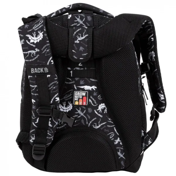 Ghiozdan pentru copii BackUP Dinosaury Black White Black/ 24 l photo 3 Ghiozdan pentru copii BackUP Dinosaury Black White Black/ 24 l photo 3