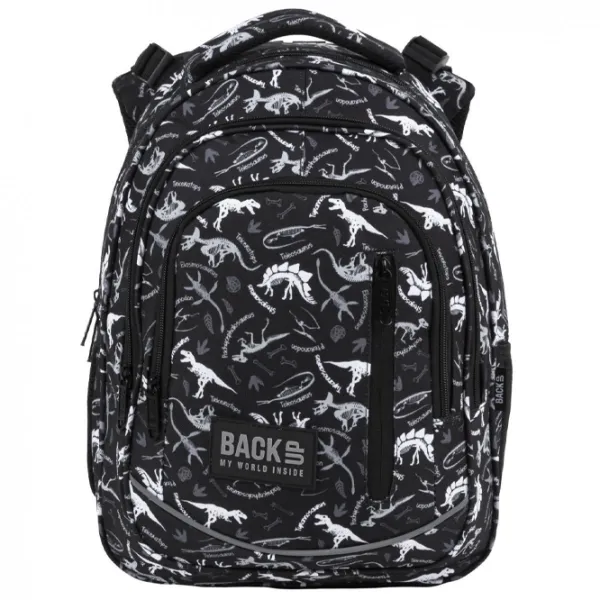 Ghiozdan pentru copii BackUP Dinosaury Black White Black/ 24 l photo 5 Ghiozdan pentru copii BackUP Dinosaury Black White Black/ 24 l photo 5