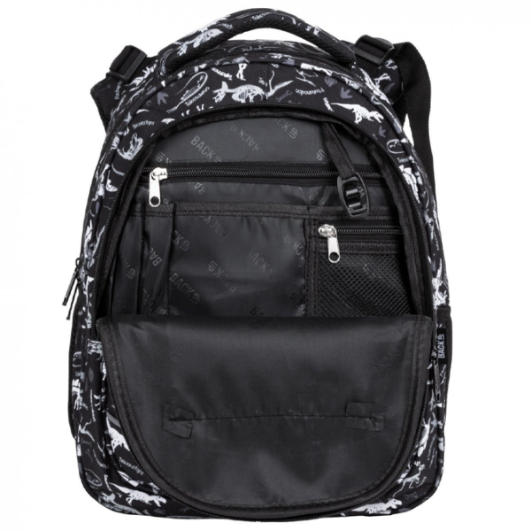 Ghiozdan pentru copii BackUP Dinosaury Black White Black/ 24 l photo 6 Ghiozdan pentru copii BackUP Dinosaury Black White Black/ 24 l photo 6