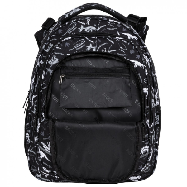 Ghiozdan pentru copii BackUP Dinosaury Black White Black/ 24 l photo 8 Ghiozdan pentru copii BackUP Dinosaury Black White Black/ 24 l photo 8